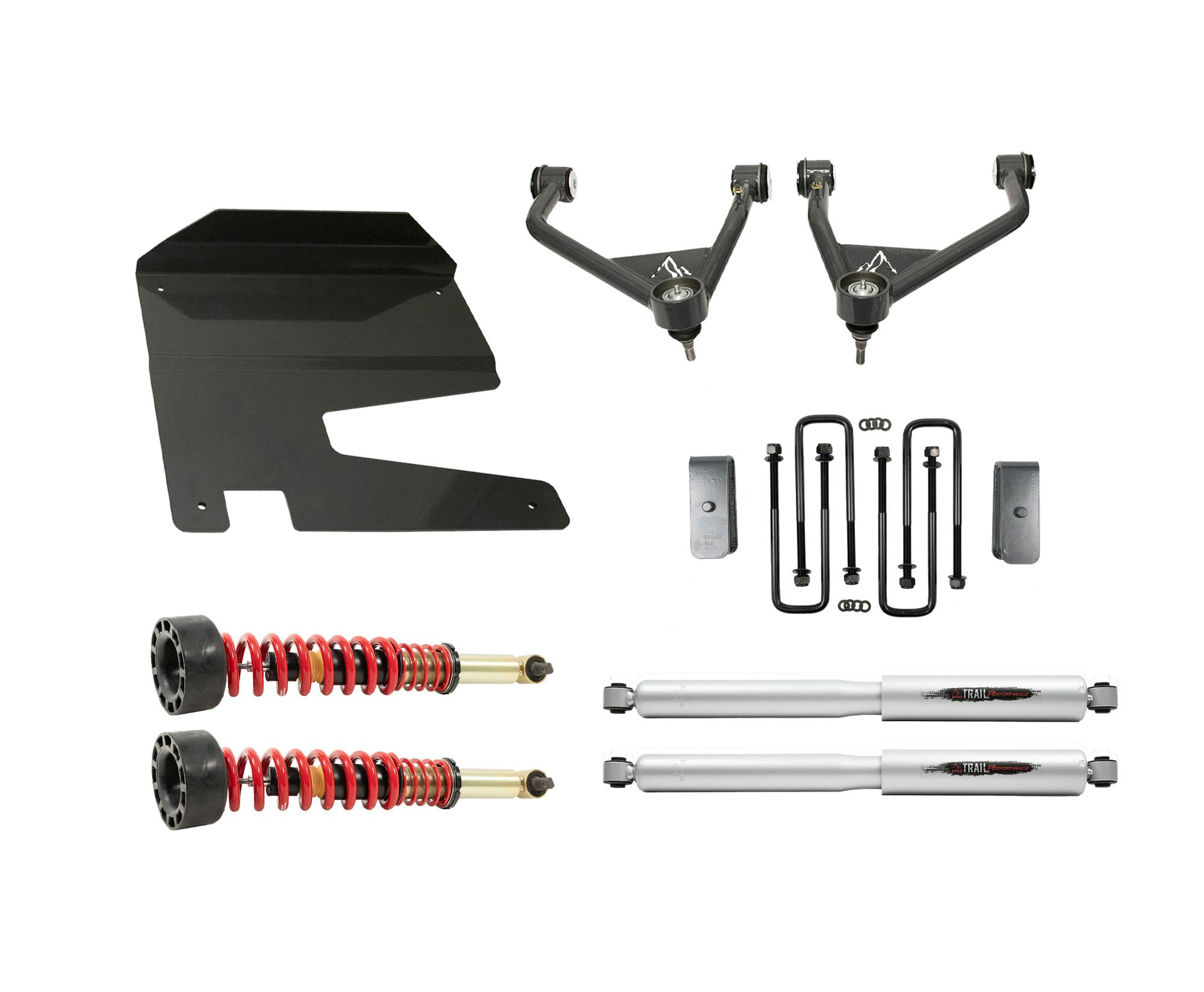 Belltech 150212TPC 2019-2021 Silverado / Sierra 4wd 4" Lift w/ Front Coilovers