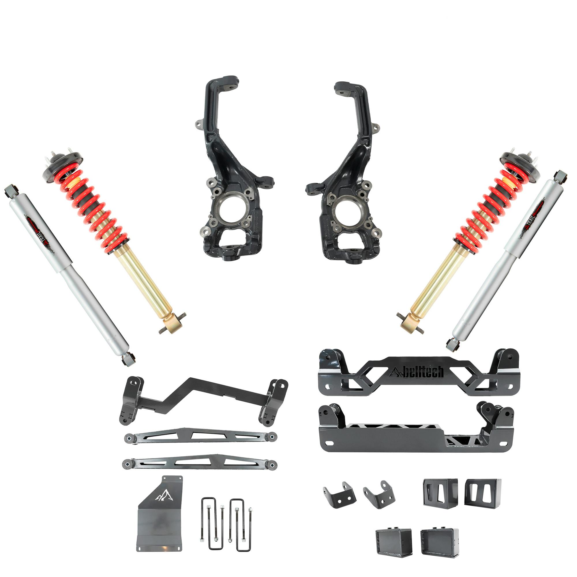 Belltech 152501TPC 2015-2020 Ford F-150 4wd (All Cabs) 6'-7" Lift w/ Front Coilovers