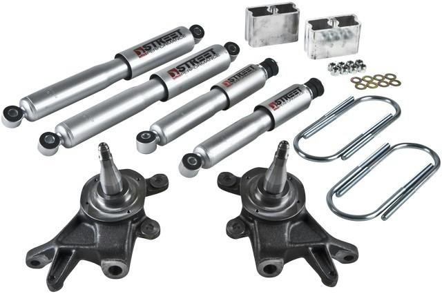 Belltech 440SP 1983-1997 Nissan Pickup & Hardbody 2" F/3" R drop W/ Street Performance Shocks
