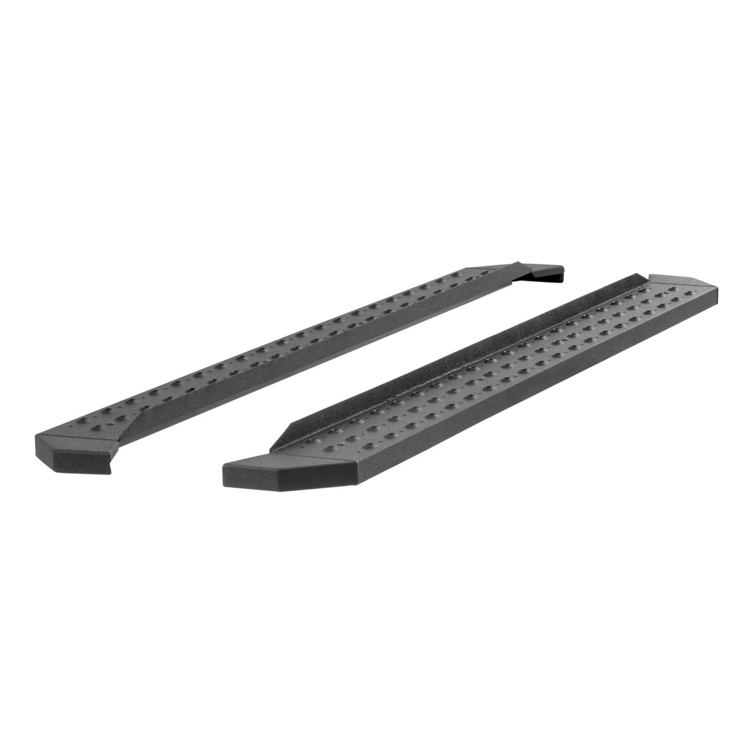 ARIES C2885 RidgeStep 6-1/2" x 85" Black Steel Running Boards (No Brackets)