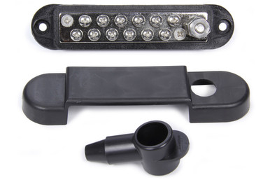 QuickCar Black Terminal Buss Bar 12-Terminal 15A 1/4" Post 57-8022