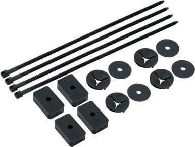 QuickCar Electric Fan Mounting Kit Black Nylon Ties Push-Through Radiator Style 60-032