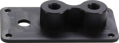 Quickcar Firewall Junction 2 Threaded 1 Thru Hole Aluminum Black QRP63-121
