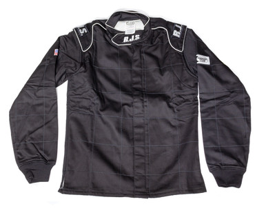 RJS Jacket Black Large SFI-3-2A/5 FR Cotton 200430105