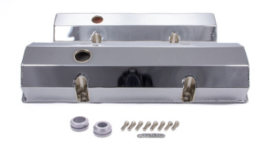 SBC Alum Fabricated Tall V/C Chrome R6145C