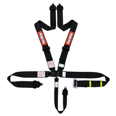 Racequip 5pt Harness Ratchet L&L Black 813003