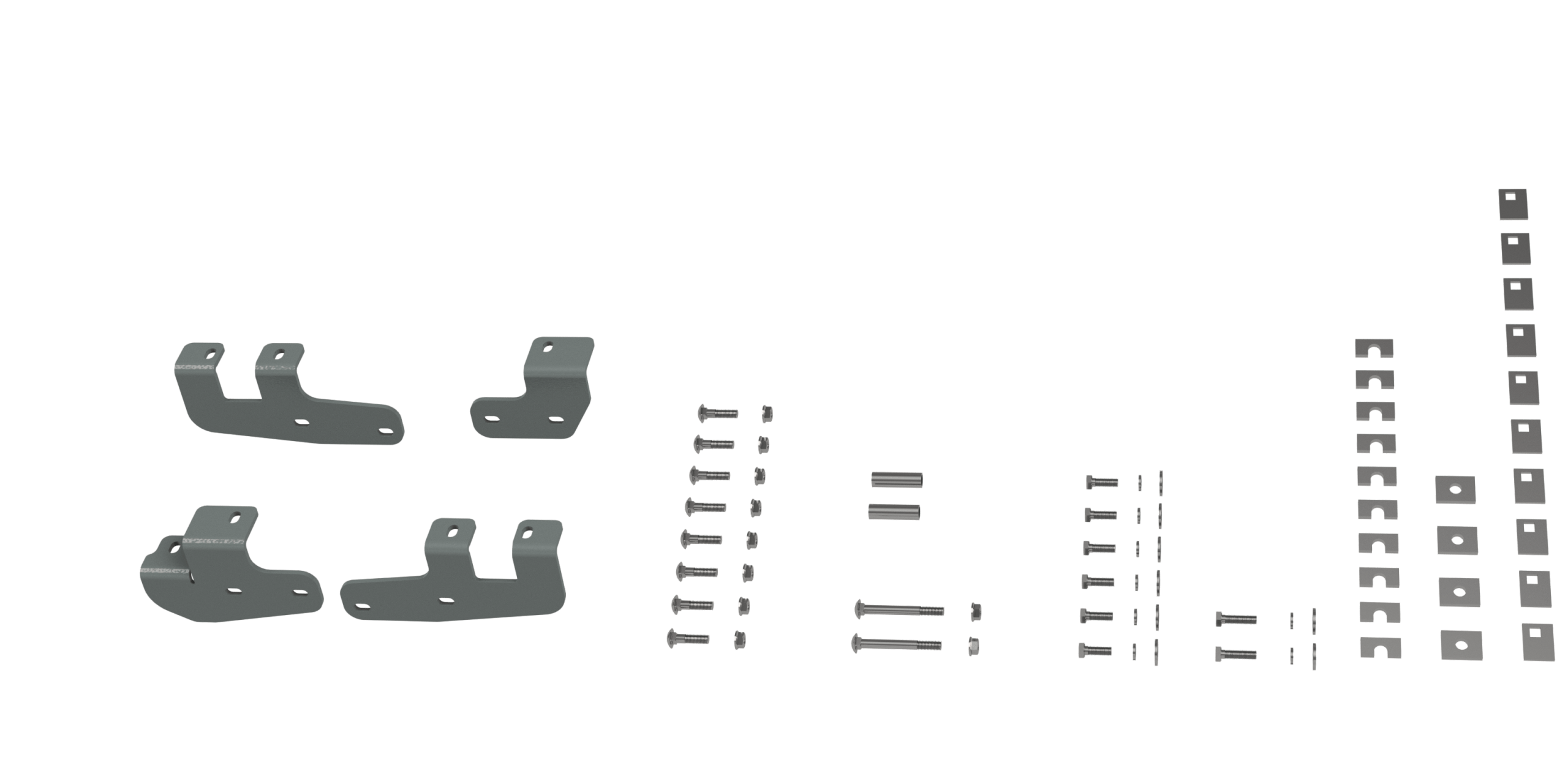 B&W Towing RVK2602 Custom Installation Kit For Universal Mounting Rails For Some RAM Trucks