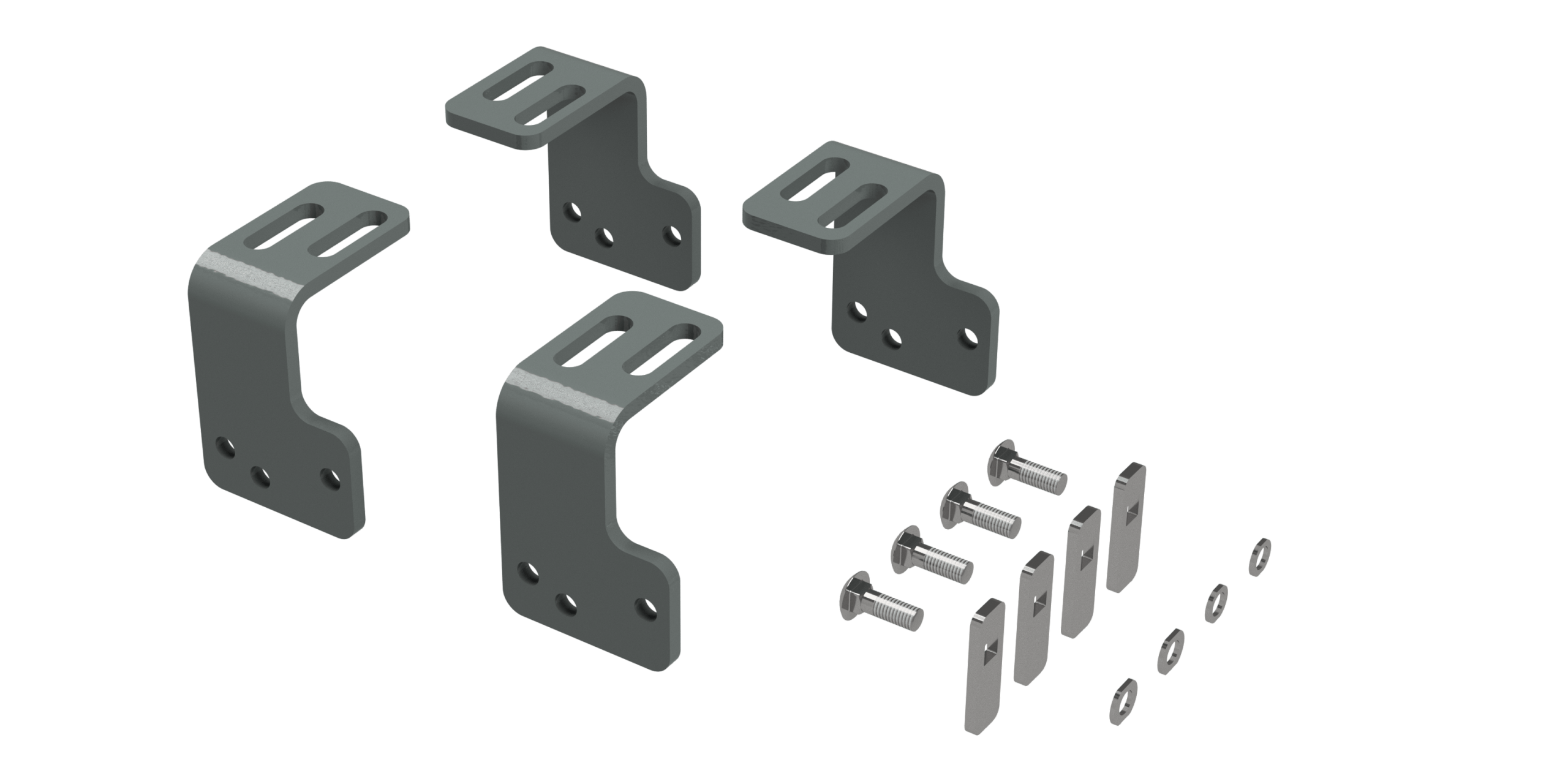 B&W Towing RVR3201 Custom Installation Kit For Universal Mounting Rails For Some Ford F150 Trucks