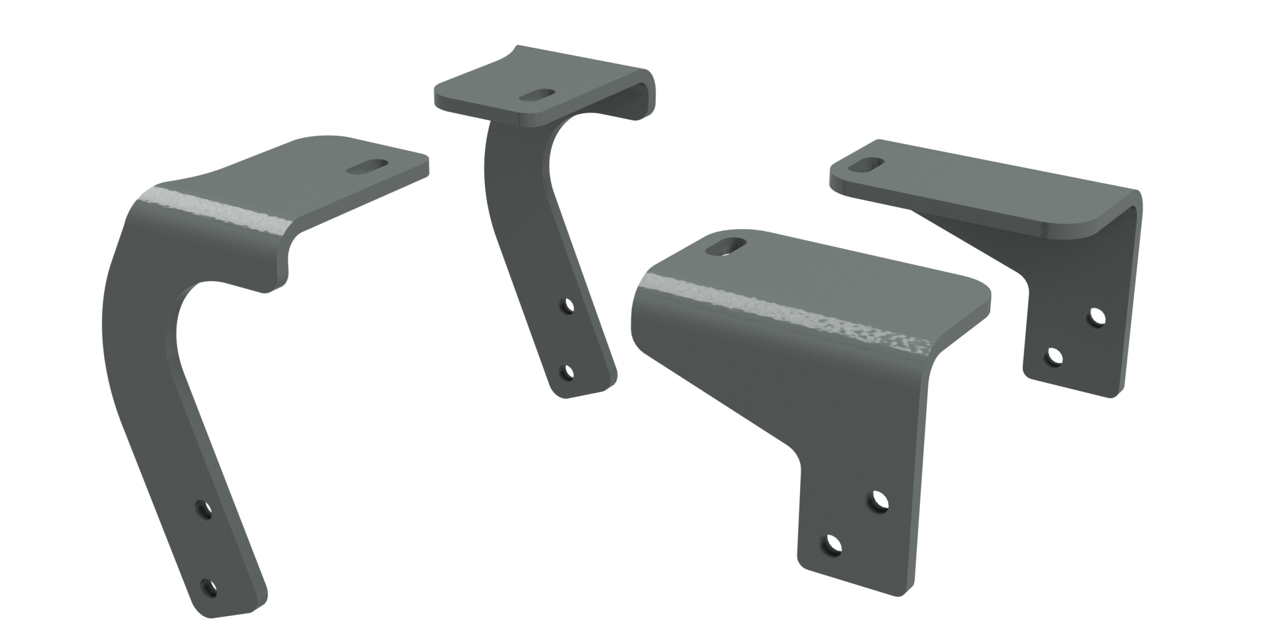 B&W Towing RVR3205 Custom Installation Kit For Universal Mounting Rails For Some RAM Trucks