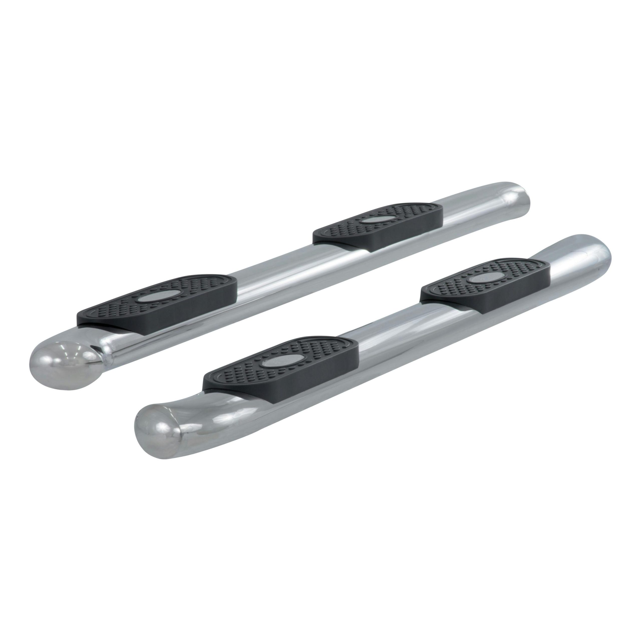 ARIES S223005-2 4in. Polished Stainless Oval Side Bars; Select Ford F-250; F-350 Super Duty