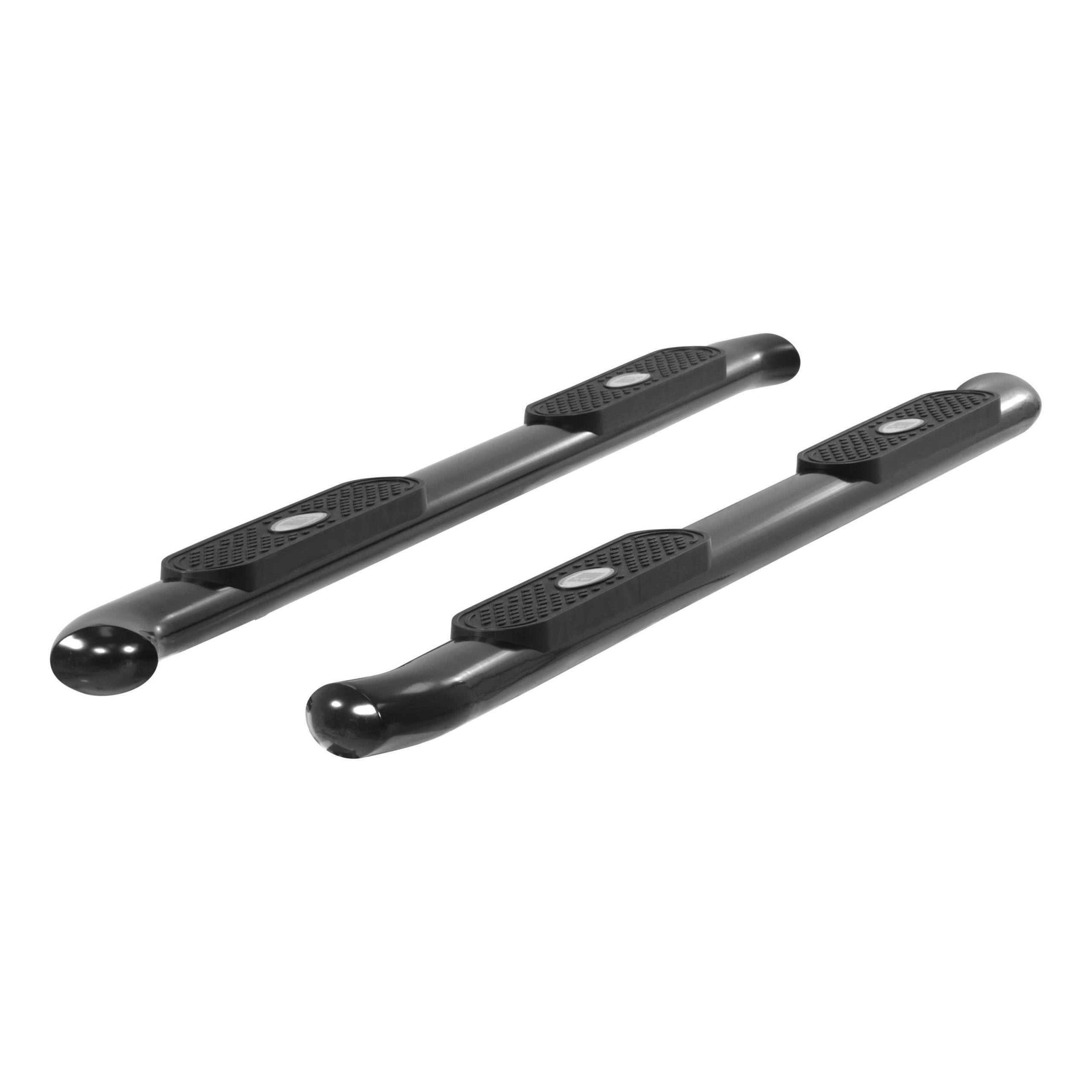 ARIES S223015 4in. Black Steel Oval Side Bars; Select Ford F-150; Lincoln Mark LT