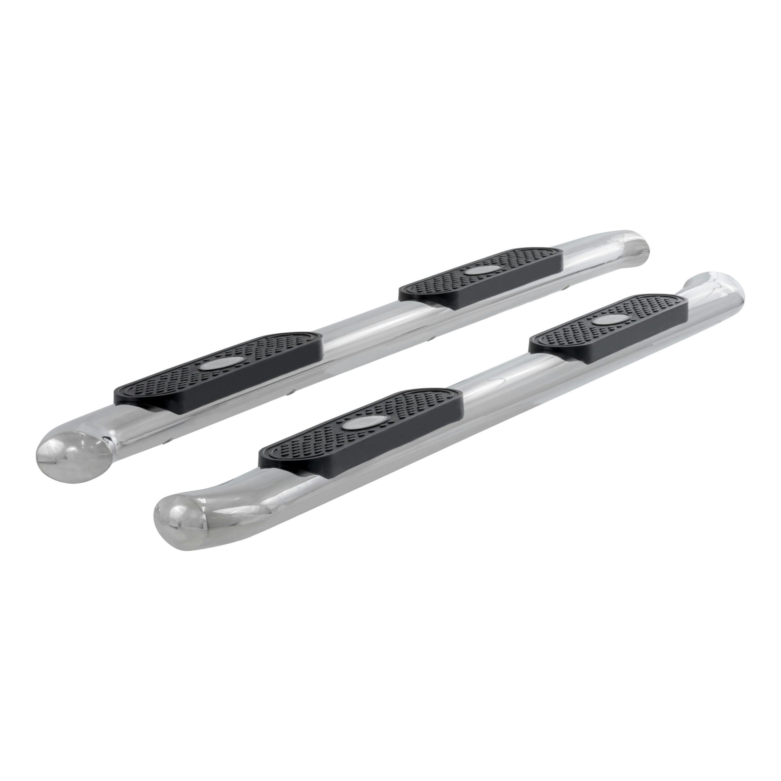 ARIES S224045-2 4" Polished Stainless Oval Side Bars, Select Silverado, Sierra 1500, 2500, 3500