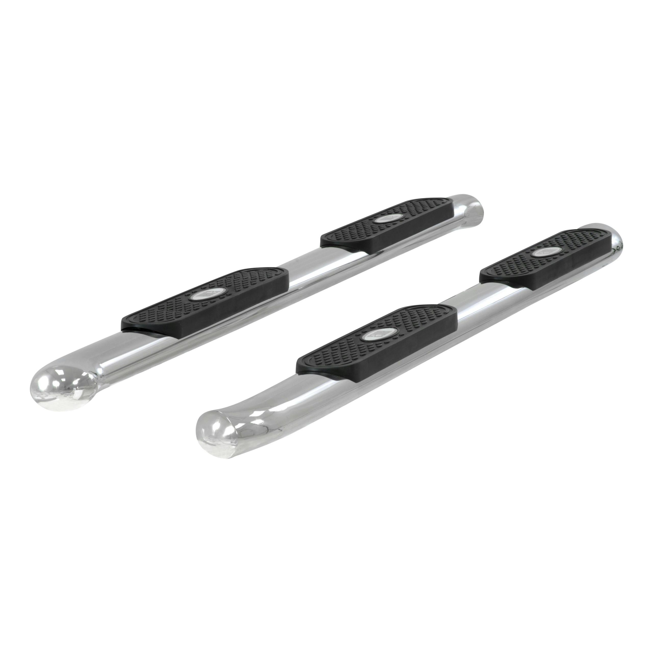 ARIES S224046-2 4" Polished Stainless Oval Side Bars, Select Silverado, Sierra 1500, 2500, 3500