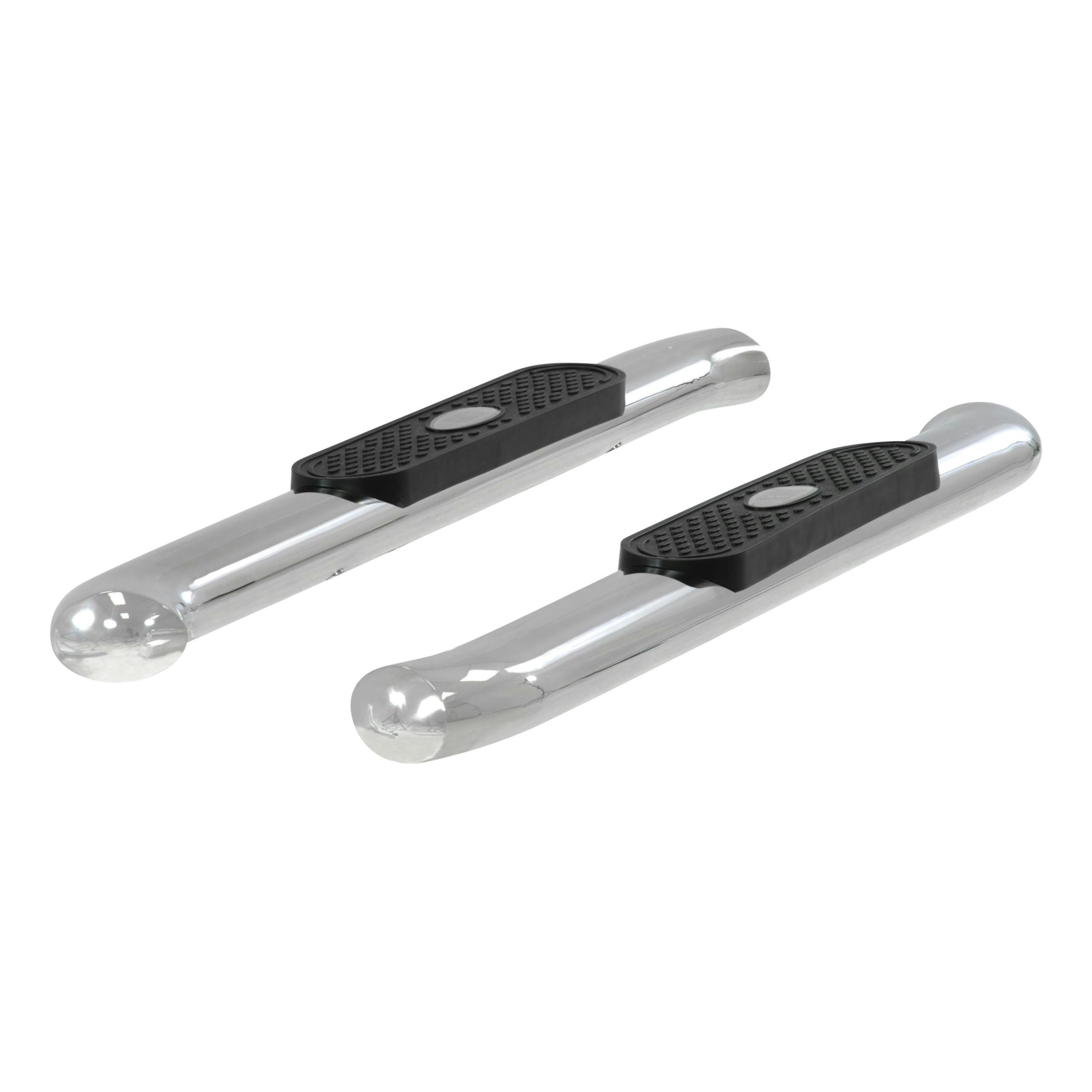 ARIES S224048-2 4in. Polished Stainless Oval Side Bars; Select Silverado; Sierra 1500; 2500; 350