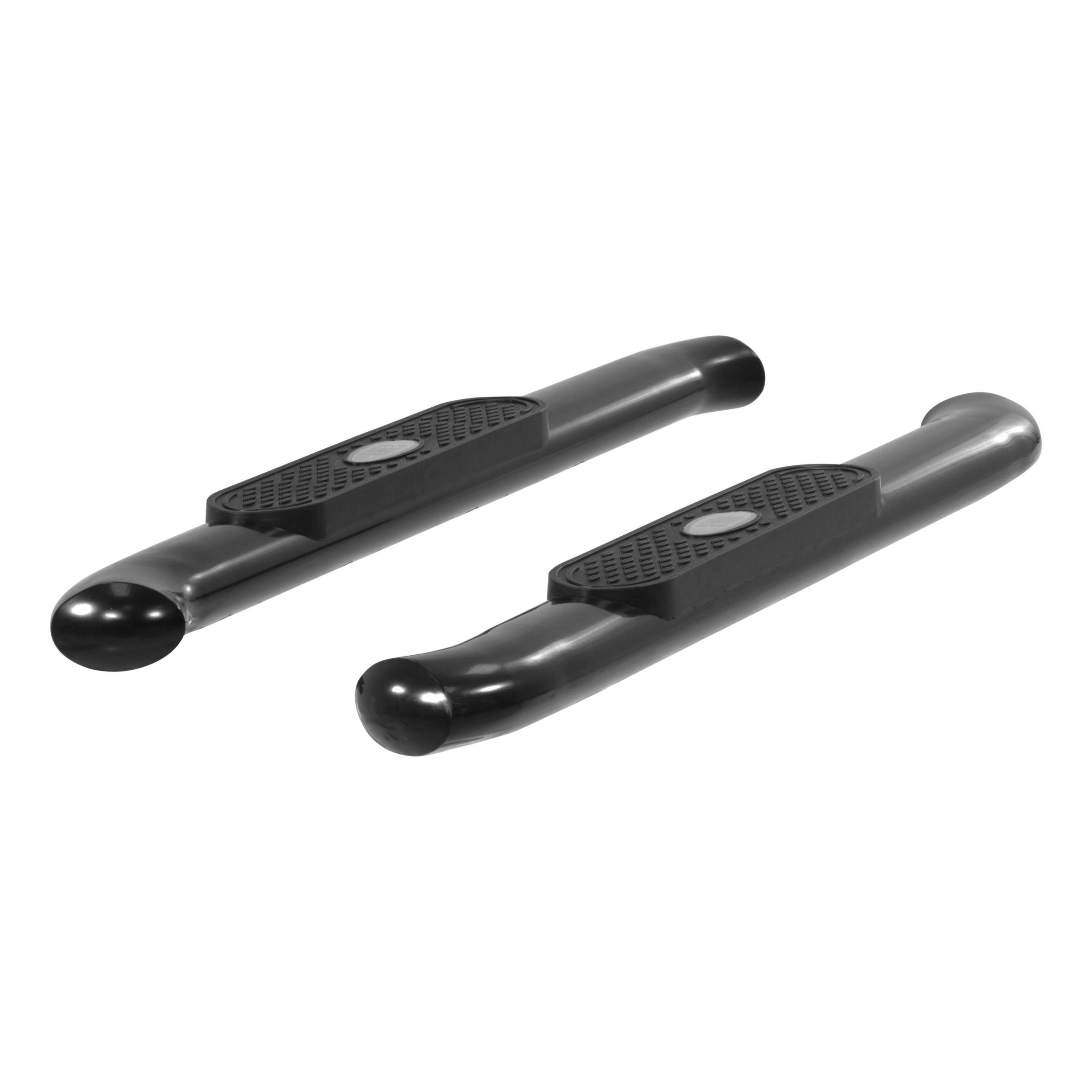ARIES S224048 4 Black Steel Oval Side Bars, Select Silverado, Sierra 1500, 2500, 3500