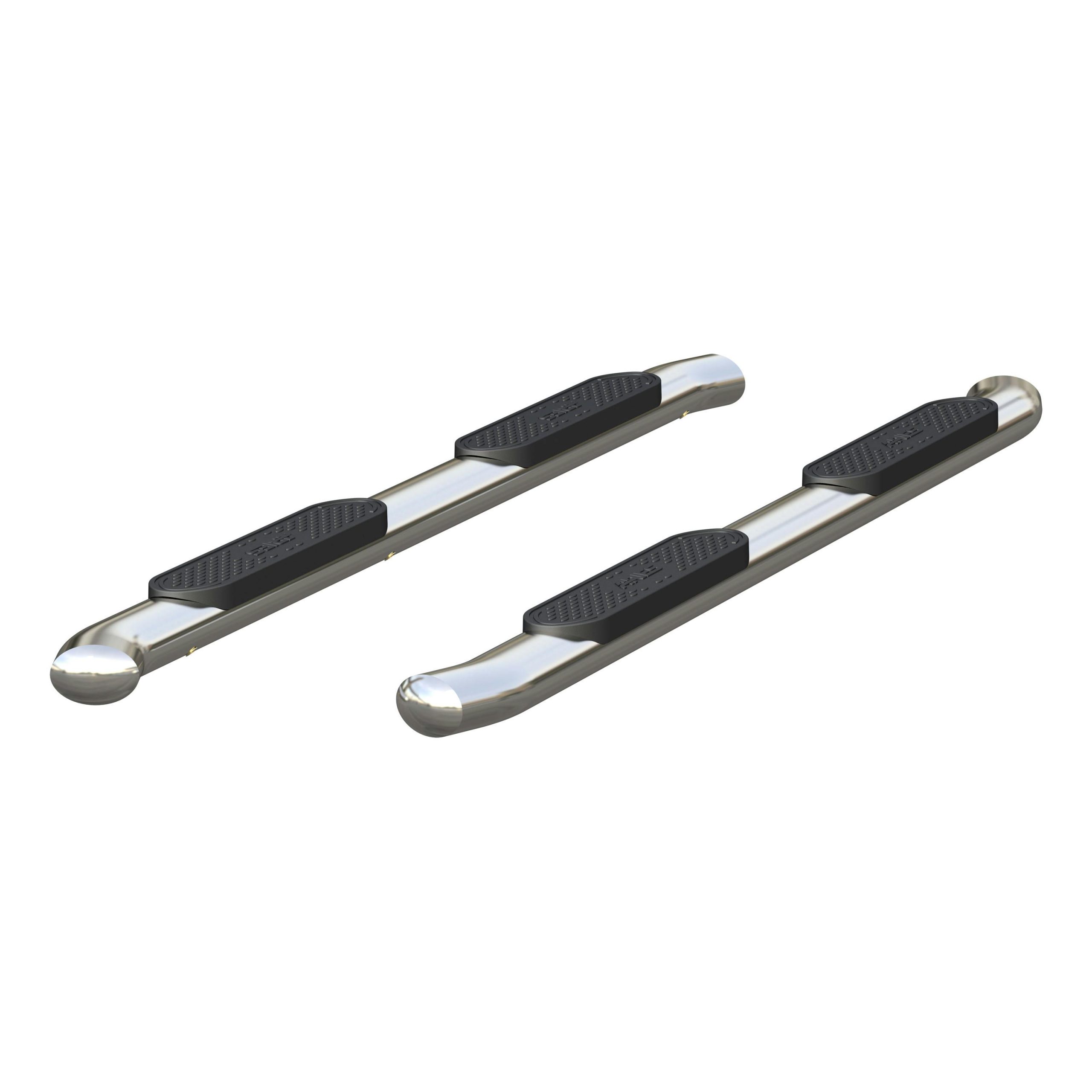ARIES S224051-2 4" Polished Stainless Oval Side Bars, Select Chevrolet Colorado, GMC Canyon Crew