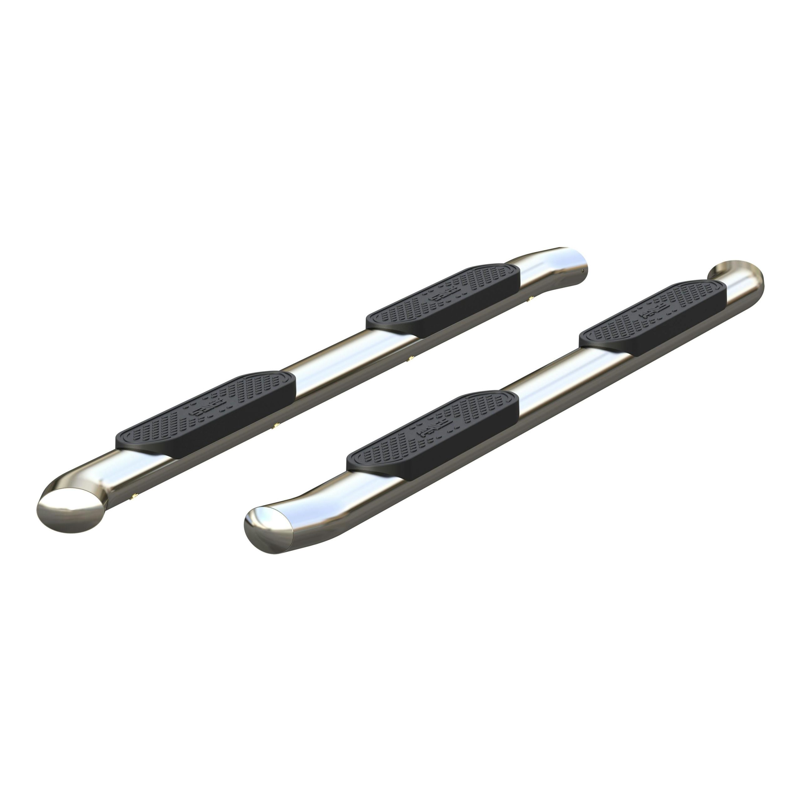ARIES S224053-2 4" Polished Stainless Oval Side Bars, Select Silverado, Sierra 1500, 2500, 3500