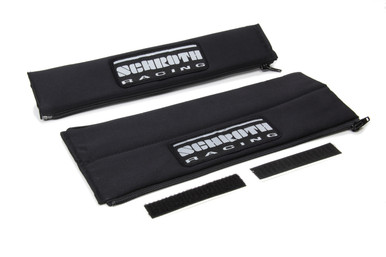Harness Pads 2in Wide Black w/ Silver Patch SR 09119