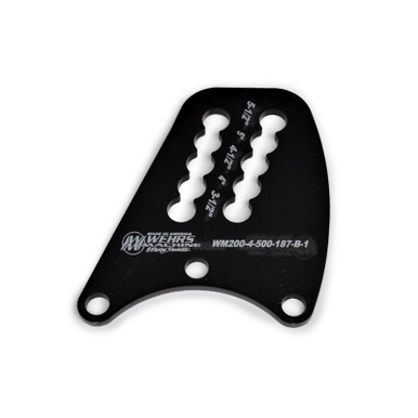 Wehrs Top Link Plate Q/C Rear- End Dbl Slot 1/2in Holes WEHWM200-4-500-187-B-1
