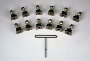 Wilwood Dynamic Rotor Bolt Kit 1/4-28 Thread 12-Point Stainless Steel 0.75" Length 230-6656
