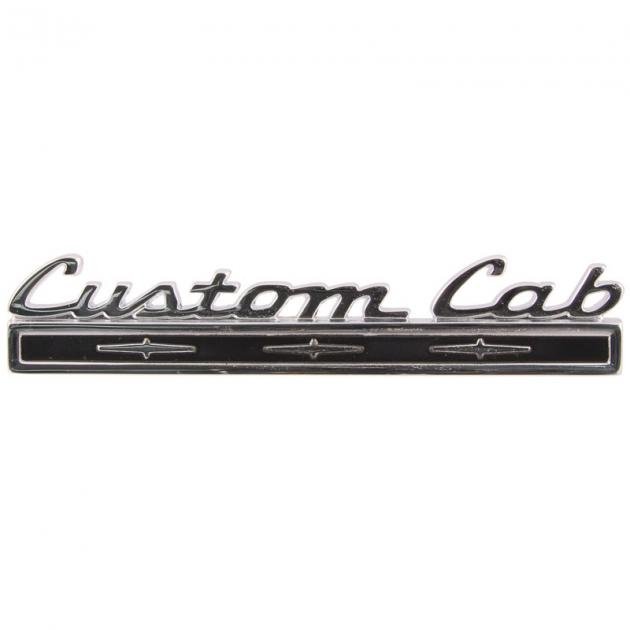 Dennis Carpenter Back Panel Side Name Plate - Custom Cab - 1968-72 Ford Truck C8TZ-8140683-A