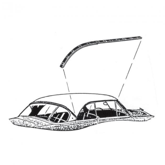 Dennis Carpenter Roof Rail Seals - Victoria - 1951 Ford Car 1A-6051222-PR