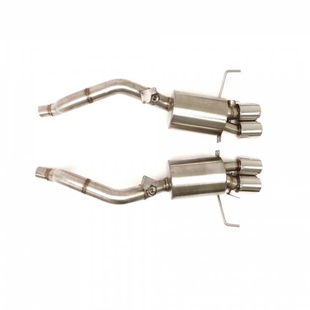 Corvette 3" Fusion Stainless Exhaust, Round Quad Tips, BillyBoat, C7, 2014-2017