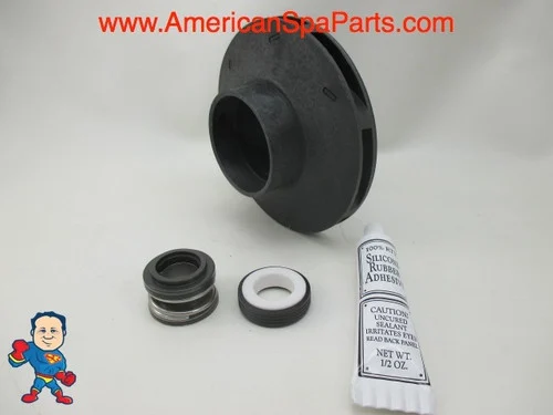 Aqua-Flo XP2 2HP Impeller & Seal Kit – 2 1/8″ Eye, 1/4″ Vane, 4 3/8″ OD