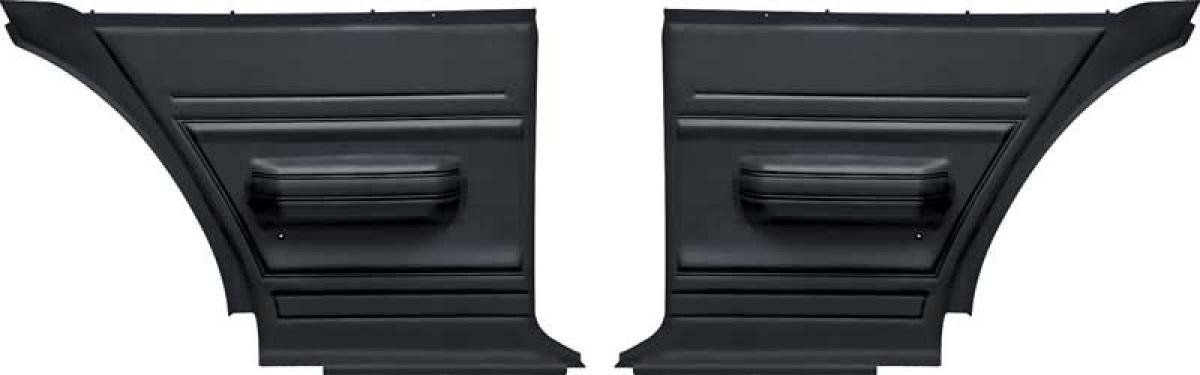 1975-79 Nova, Ventura, Omega, Skylark, Interior Rear Side Panels, with Molded Arm Rest, 2 Door Coupe, Pair