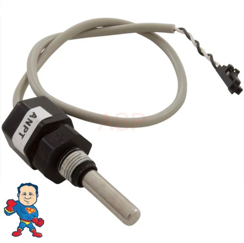 Balboa M7 Temperature High Limit Sensor 12 Inch 1/4 Inch 2-Pin with Wire and Connector