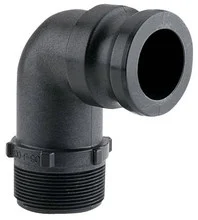 BANJO POLY CAM LEVER COUPLINGS: MALE ADAPTER 90 DEGREE 2 INCH MPT