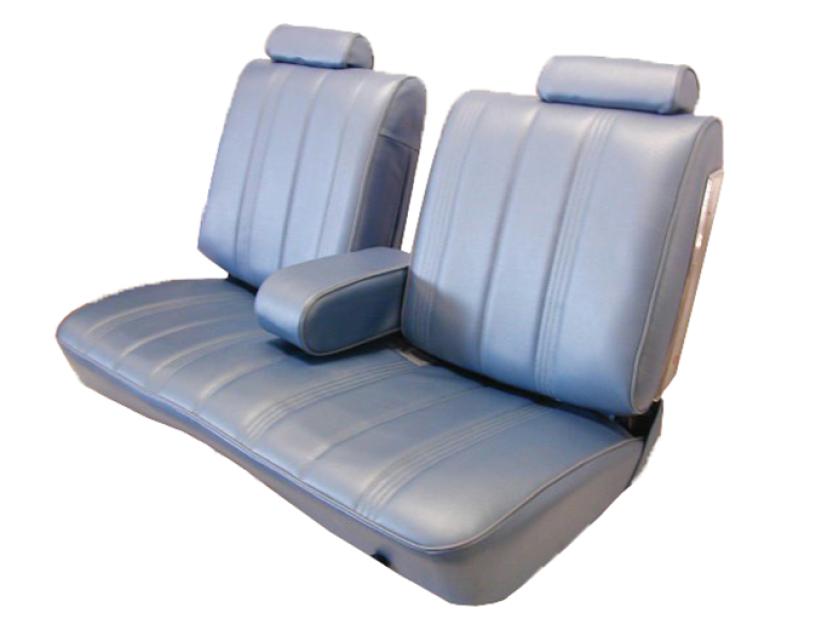 Acme Auto Front Split Back Bench with Arm Rest and Rear Bench Seat Upholstery U279S