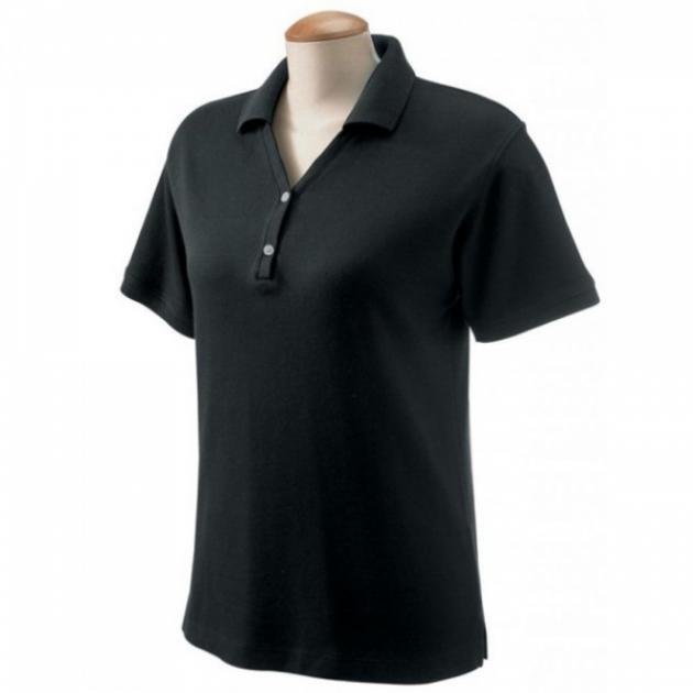 Corvette C2 1963-1967 Women's Custom Embroidered Pima Cotton Polo, Black, S-4X