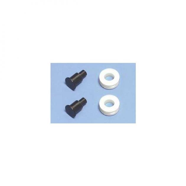 Chevy Truck Door Window Rollers & Rivets, Nylon 1955-1965