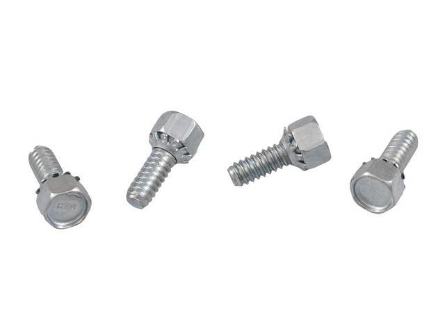 Windshield Wiper Pivots to Cowl Fastener Kit, 4-pc, OE Correct AMK Products reproduction