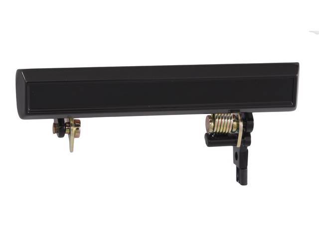 Outside Door Handle, gloss black finish, RH, repro