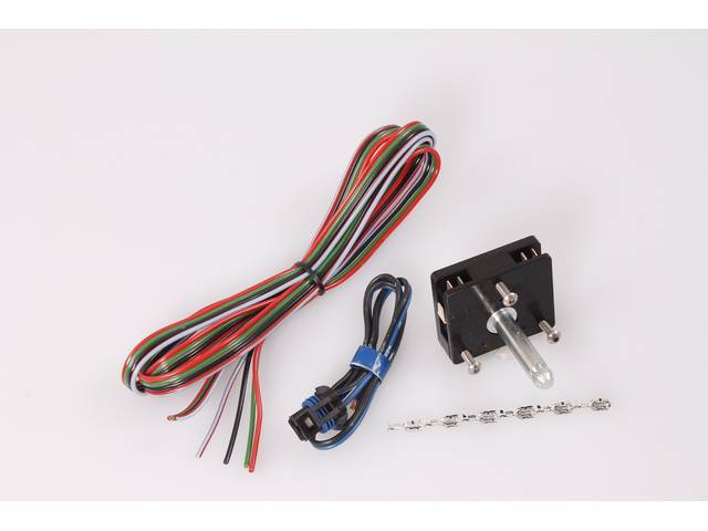 Power Window Switch Kit, Long GM Spline, 2 1/8 inch from shaft end to base, reproduction