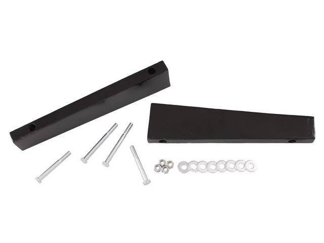 Pypes Floor Support Pan Spacer, installs under stock-style floor support pan on convertibles for exhaust clearance
