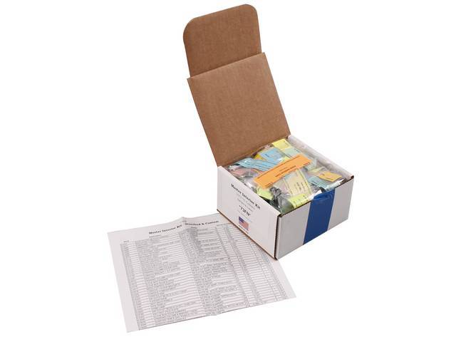 HARDWARE KIT, Master Interior, correct fasteners to attach interior components in a discounted kit versus purchasing individual smaller kits, (379) incl OE style fasteners w/ correct color and markings