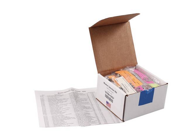 HARDWARE KIT, Master Interior, correct fasteners to attach interior components in a discounted kit versus purchasing individual smaller kits, (356) incl OE style fasteners w/ correct color and markings