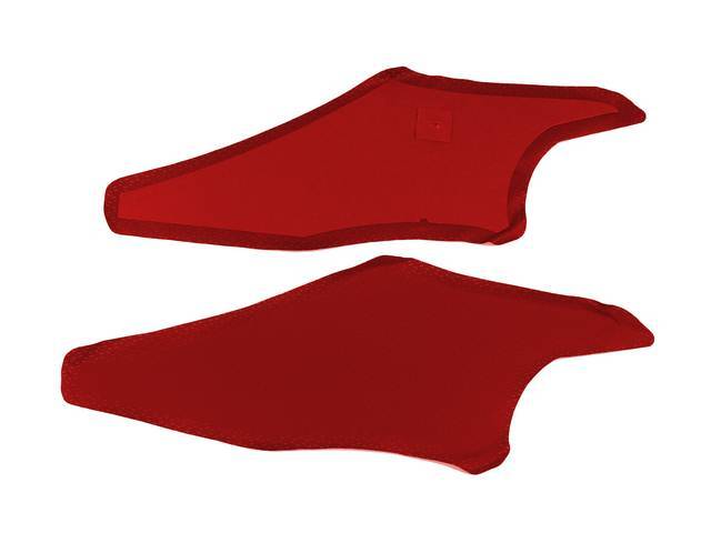 TRIM PANEL SET, Quarter Pillar / Sail Pillar, Premium, Red, Lail "OEM" Material, Legendary, repro