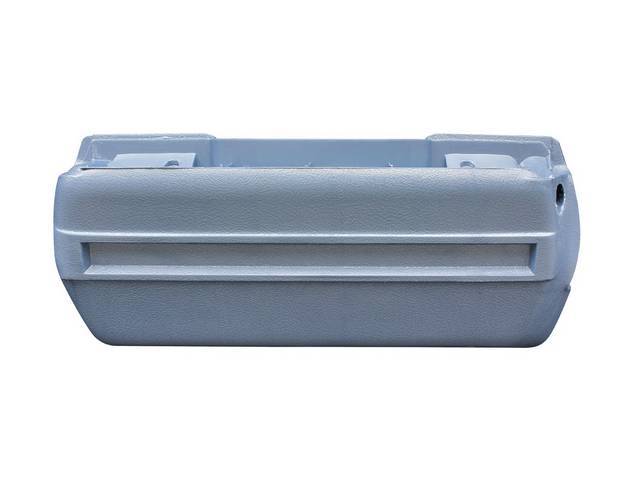 Arm Rest Base, Front Door, Light Blue, RH, plastic reproduction