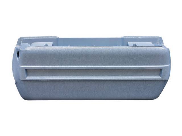 Arm Rest Base, Front Door, Light Blue, LH, plastic reproduction