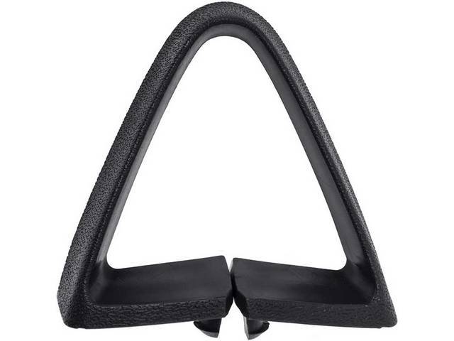 Seat Shoulder Strap Guide / Retainer, Black, RH or LH, reproduction