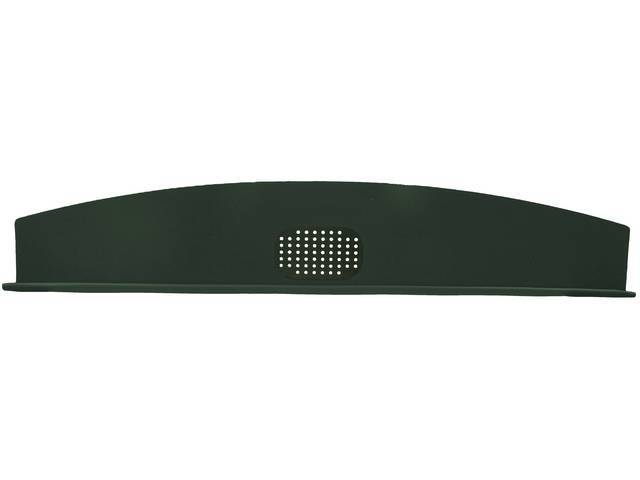 Package Tray / Rear Shelf, Mesh, Mesh, Green, 1 speaker design (center)