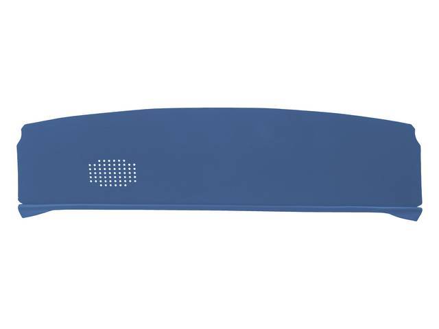 Medium Blue Mesh Package Tray / Rear Shelf, 1 speaker design (passenger side)