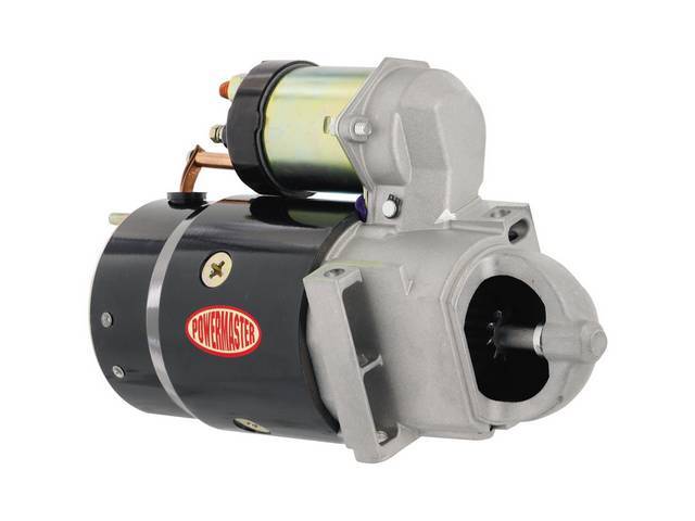 Powermaster Starter New, OEM-Style High-Torque, 95 ft lbs torque, 1.8 hp, Direct Drive, staggered mount, 168 tooth flywheel, 18 lbs