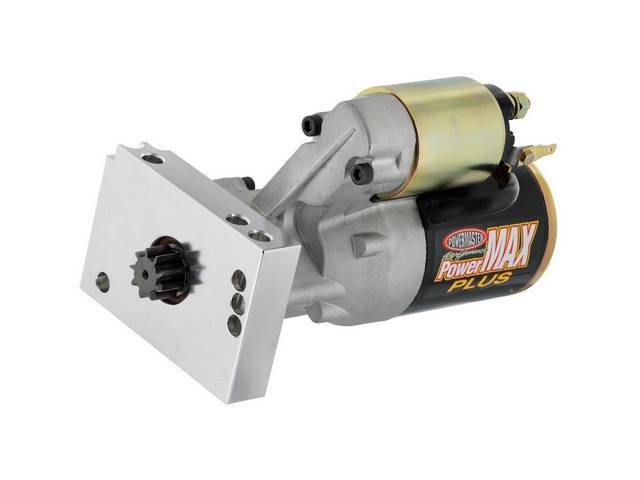 Powermaster Starter, New, PowerMAX Plus, 180 ft lbs torque, 14:1 max compression ratio, straight mount, 153 or 168 tooth flywheel, 10.50 lbs