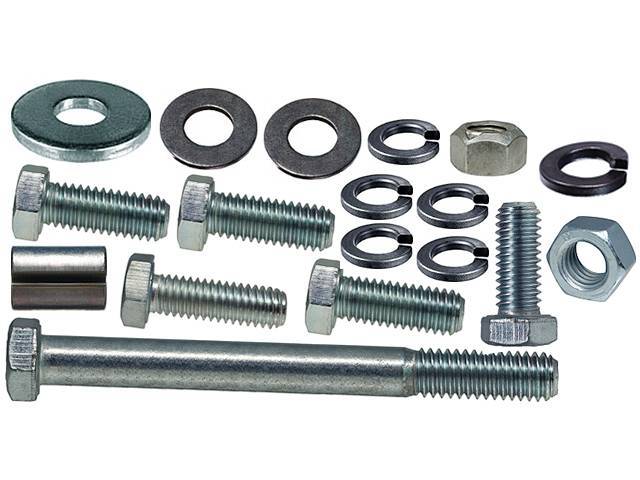 Alternator Fastener Kit, 18-piece kit, OE correct AMK Products reproduction