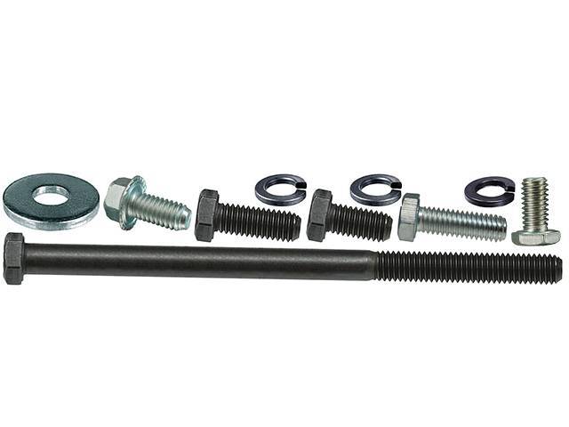 Alternator Fastener Kit, 10-piece kit, includes HX bolts, flat and split washers, OE Correct reproduction